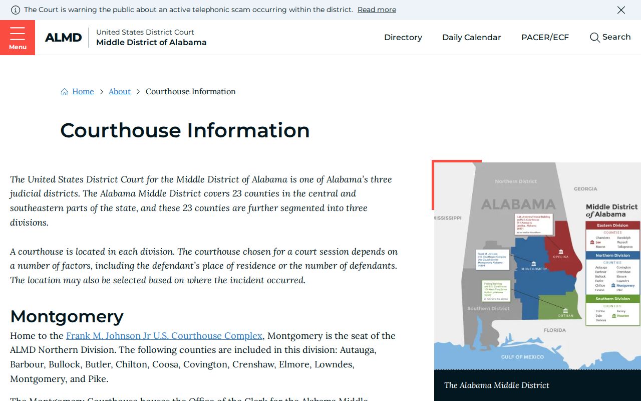 Pike County federal court records courthouse information