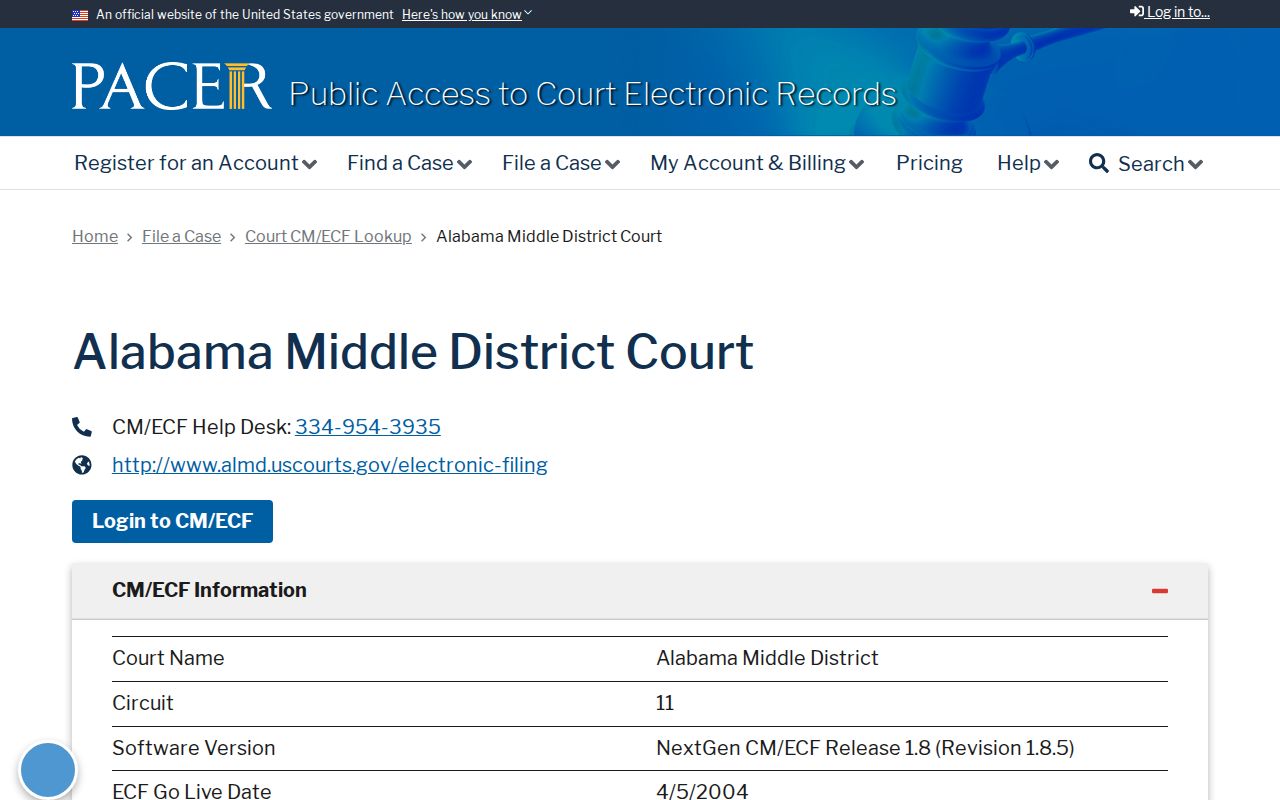 Pike County federal record search through PACER