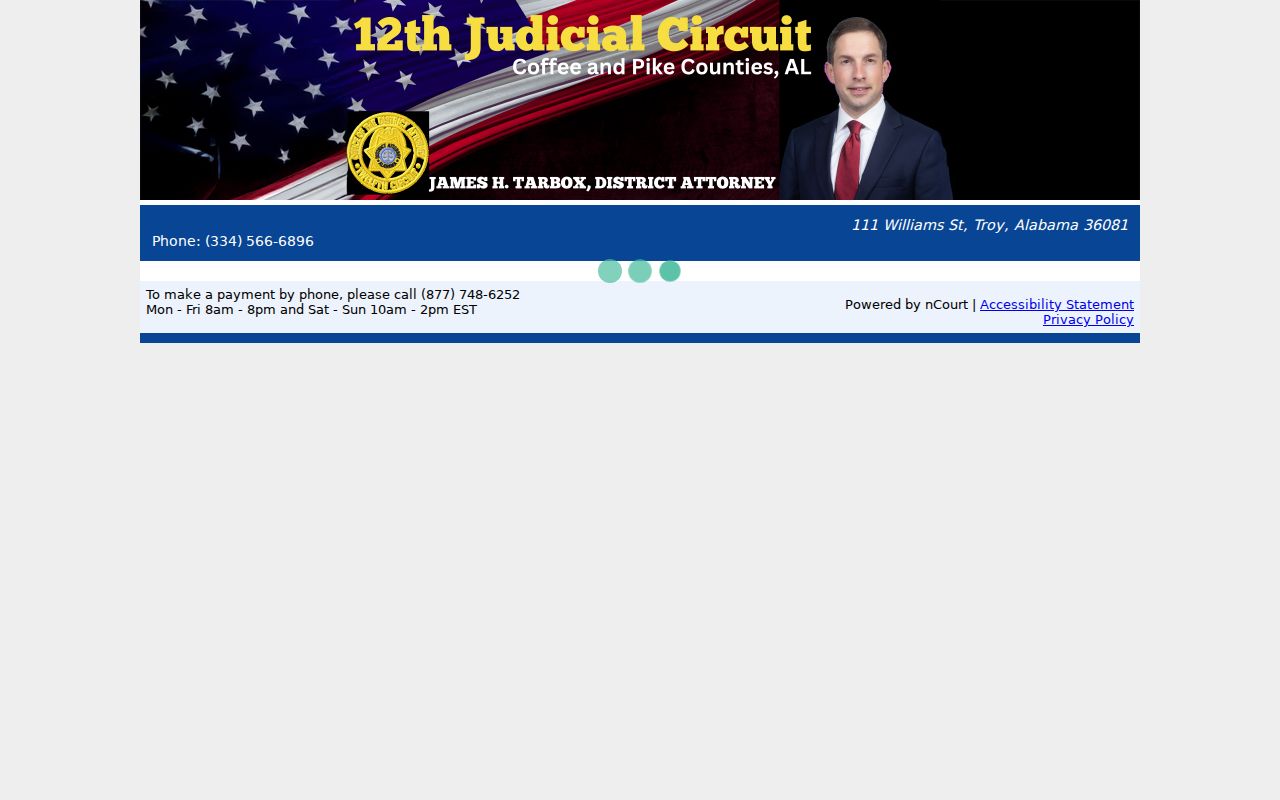 Pike County arrest records District Attorney payment page