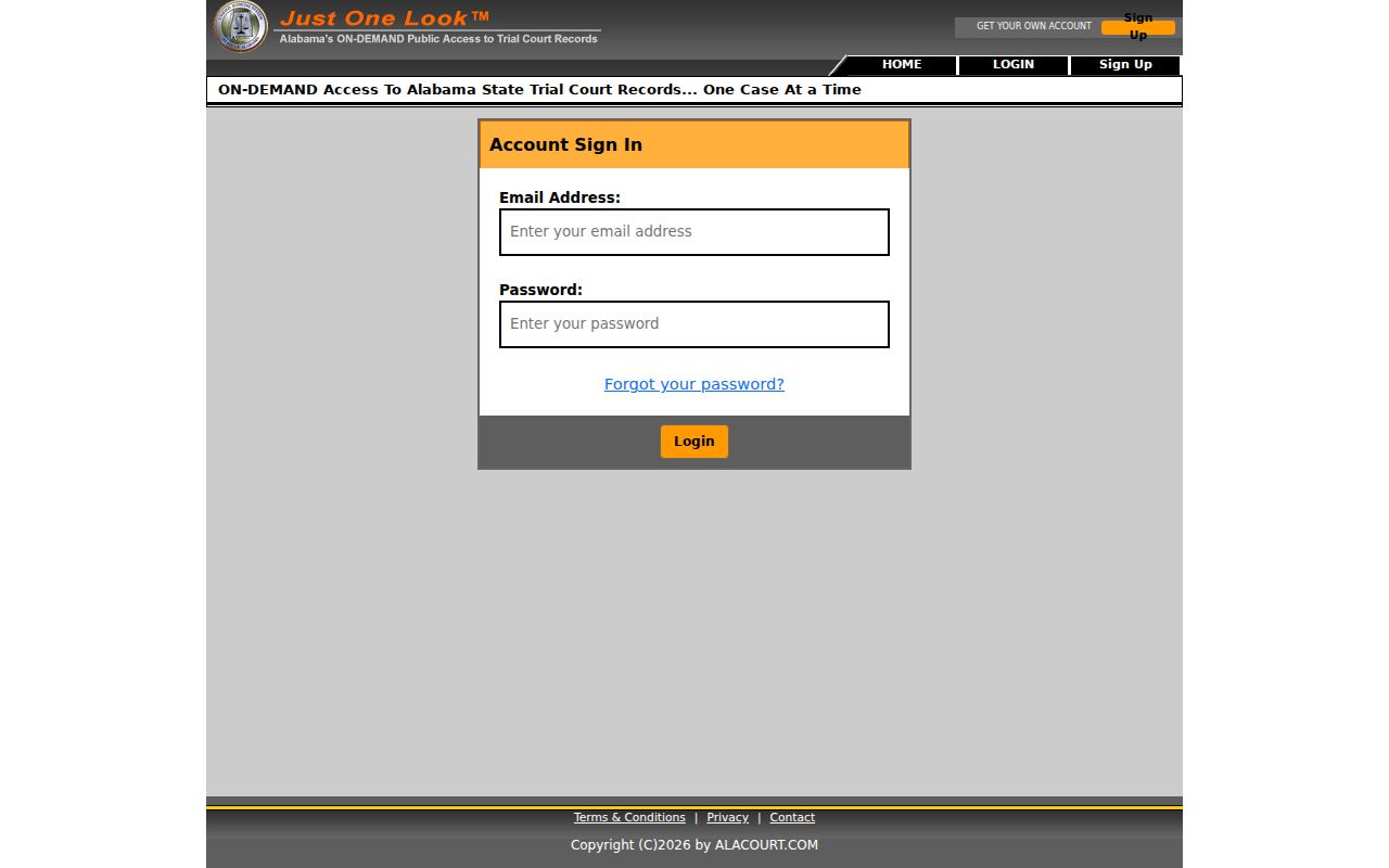 Pike County court records Alacourt account login