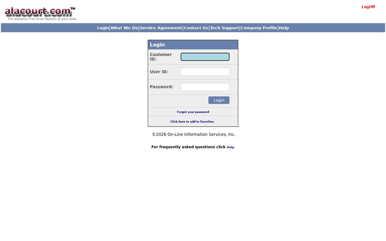 Pike County court records Alacourt 2.0 subscription login