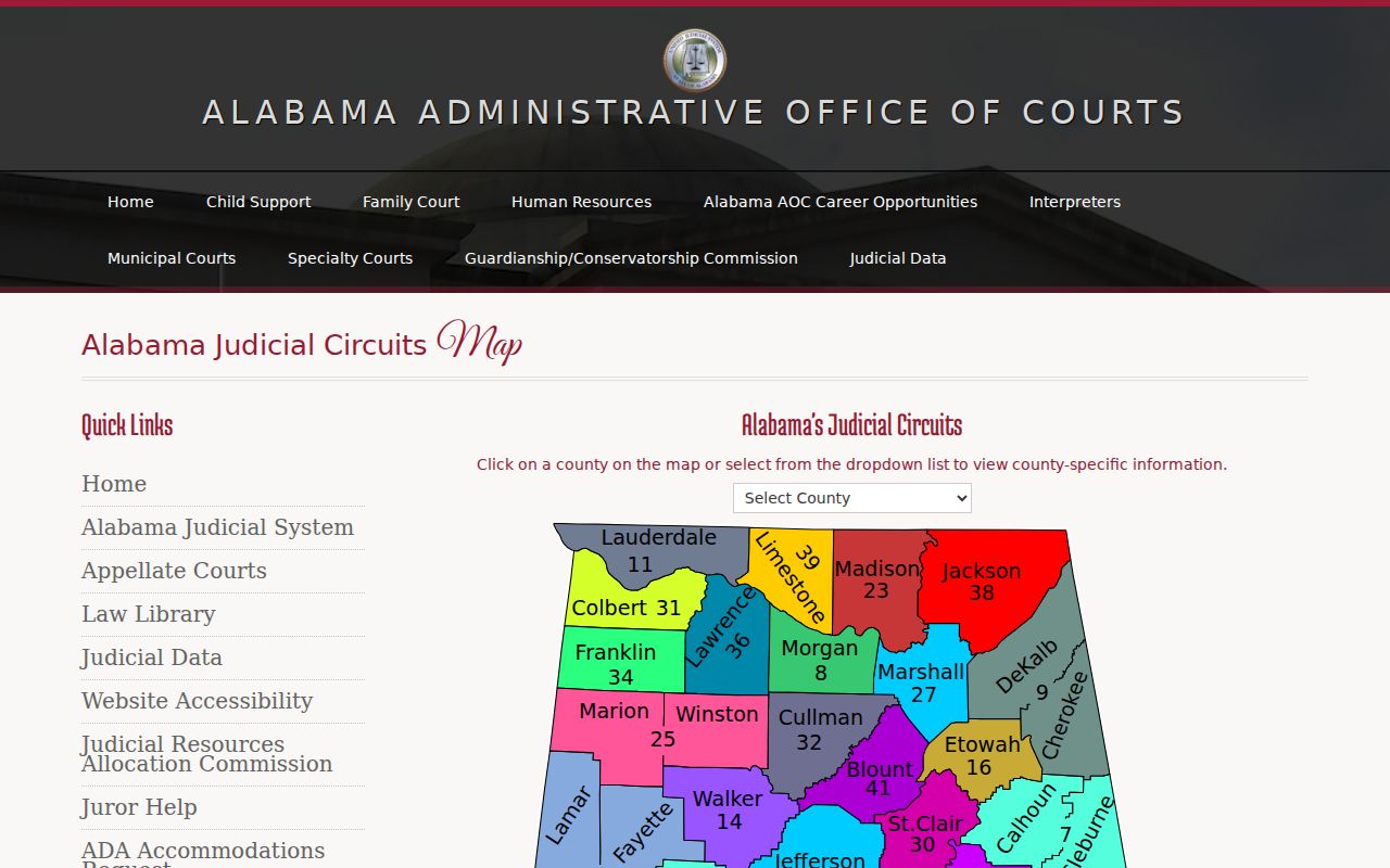 Pike County court records Alabama judicial circuits