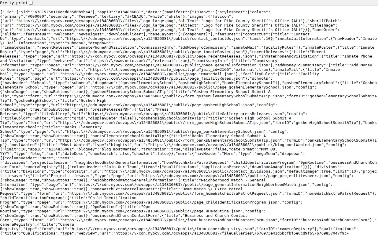 Pike County criminal court records sheriff app manifest
