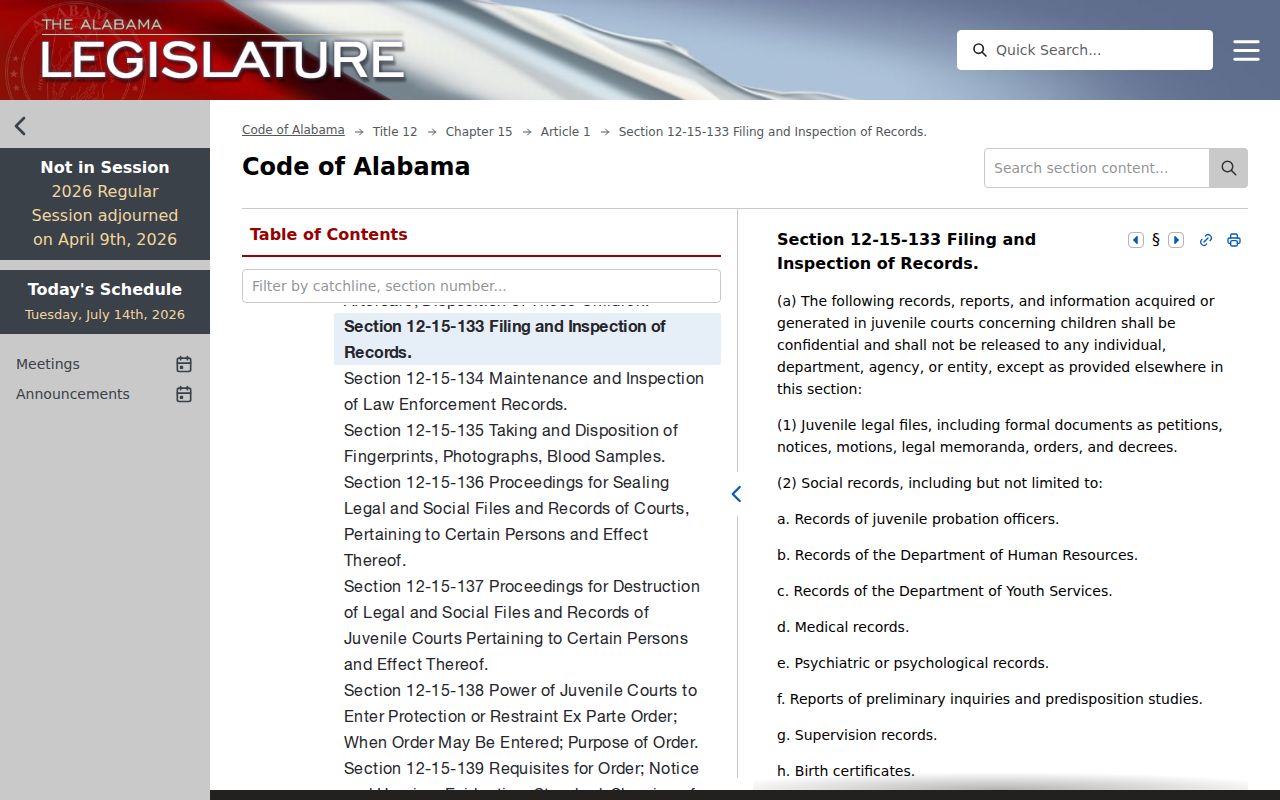 Pike County District Court juvenile record confidentiality