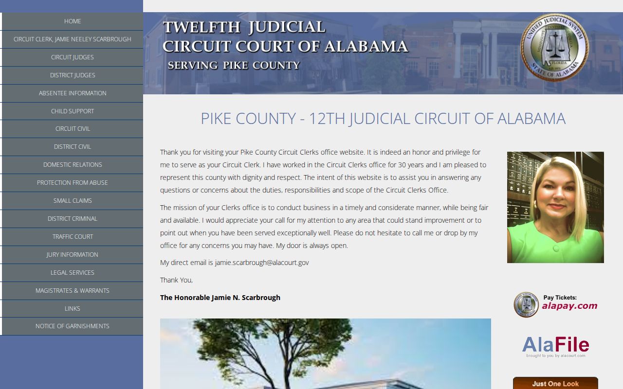 Pike County Court records judicial circuit homepage